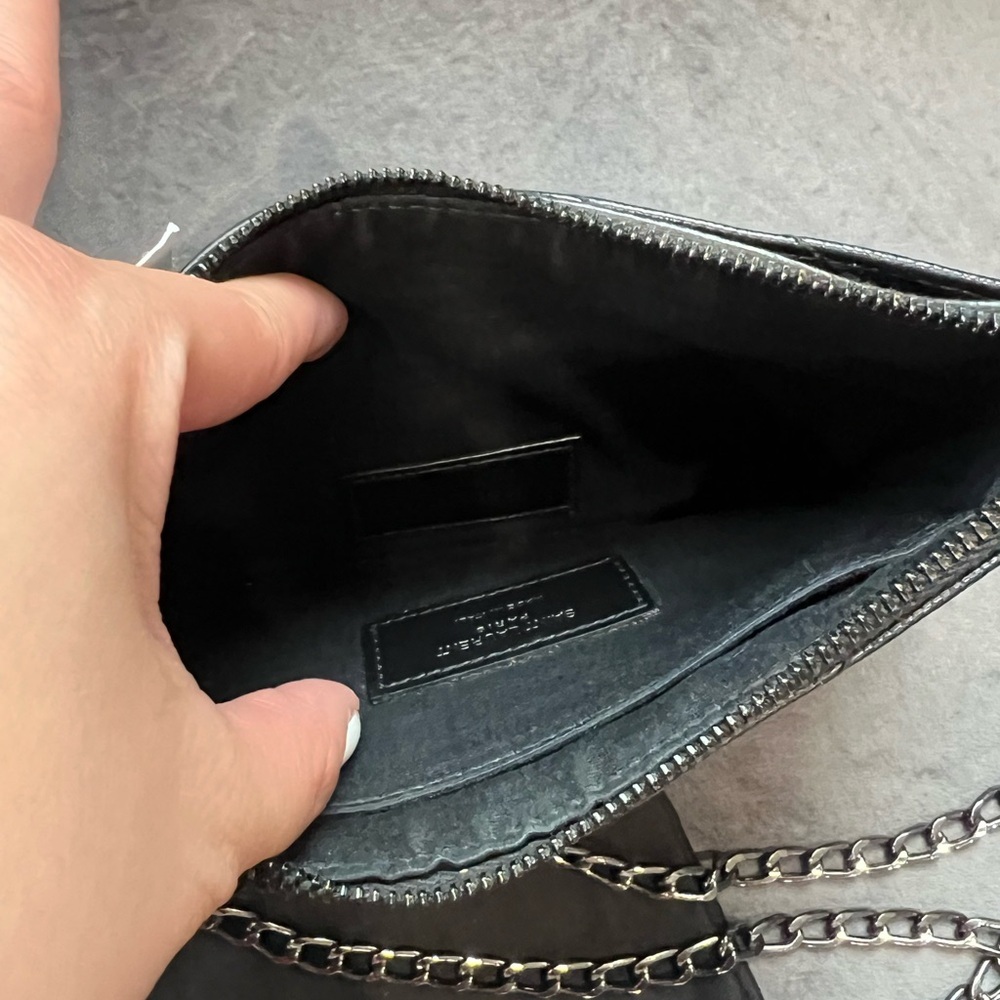 New Yves Saint Laurent black monogram clutch / crossbody - Picture 8 of 13